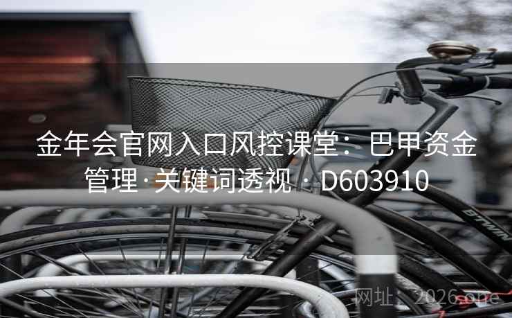 金年会官网入口风控课堂:巴甲资金管理·关键词透视 · D603910 第2张 金年会官网入口风控课堂:巴甲资金管理·关键词透视 · D603910 第2张