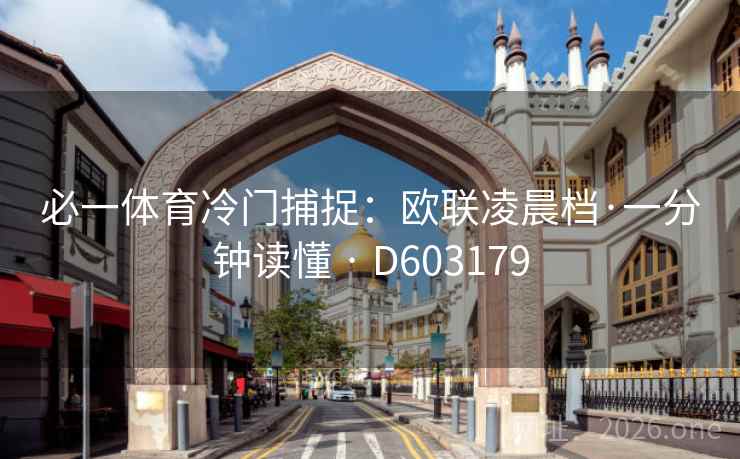 必一体育冷门捕捉：欧联凌晨档·一分钟读懂 · D603179  第2张