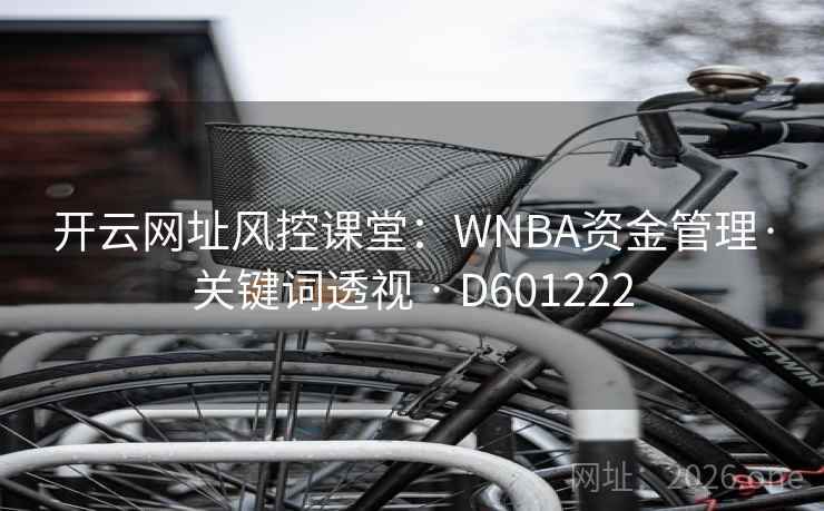 开云网址风控课堂:WNBA资金管理·关键词透视 · D601222 第1张 开云网址风控课堂:WNBA资金管理·关键词透视 · D601222 第1张