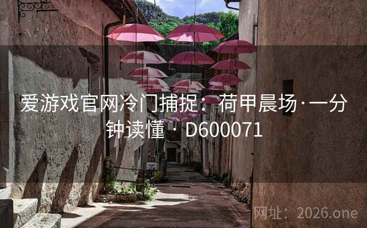 爱游戏官网冷门捕捉:荷甲晨场·一分钟读懂 · D600071 第1张 爱游戏官网冷门捕捉:荷甲晨场·一分钟读懂 · D600071 第1张