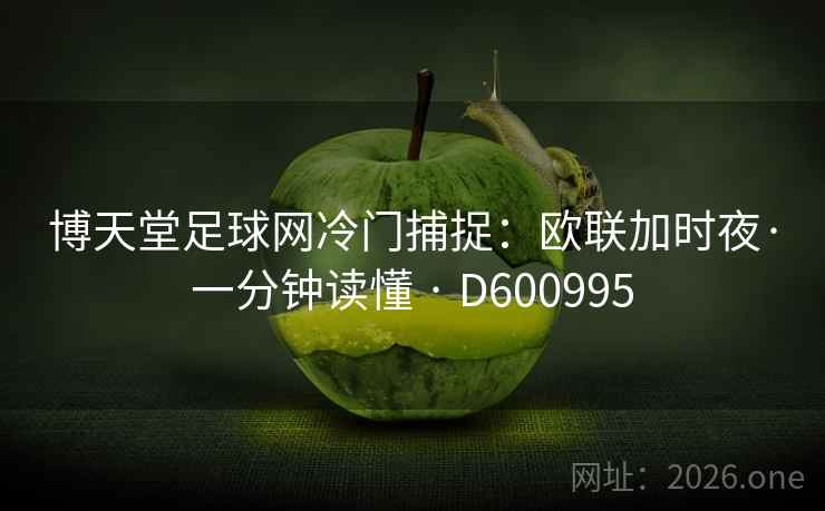 博天堂足球网冷门捕捉：欧联加时夜·一分钟读懂 · D600995  第2张